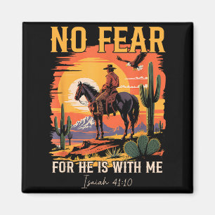 Jesaja 41_10 Cowboy Bibelvers christlicher Western Magnet