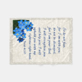 Jesaja-41:10 Fleecedecke (Vorderseite (Horizontal))