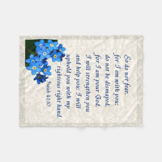 Jesaja-41:10 Fleecedecke (Vorderseite (Horizontal))