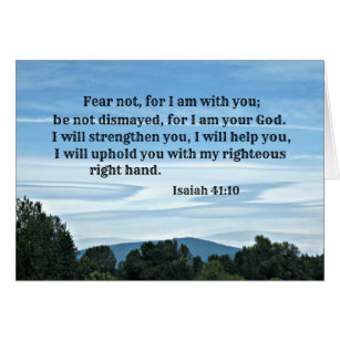 Jesaja-41:10 Furcht nicht für bin mich mit Ihnen…