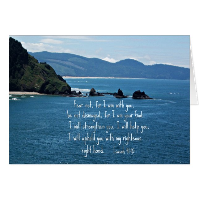 Jesaja-41:10 Furcht nicht für bin mich mit Ihnen… (Vorderseite (Horizontal))