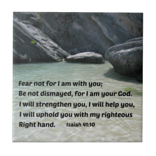 Jesaja-41:10 Furcht nicht für bin mich mit Ihnen… Fliese