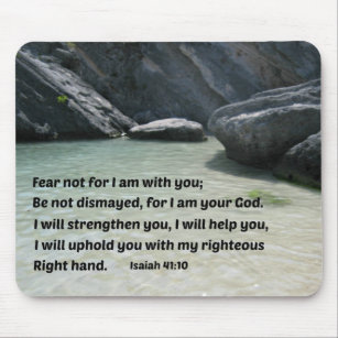 Jesaja-41:10 Furcht nicht für bin mich mit Ihnen… Mousepad