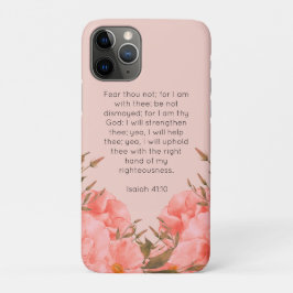 Jesaja 41,10 iPhone 11 Pro Hülle | Rosa Blumen