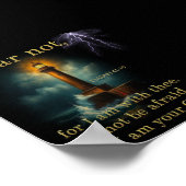 JESAJA 41:10 Schrift Poster (Ecke)