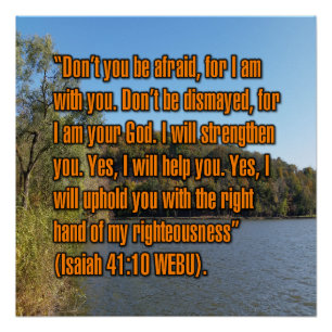 Jesaja 41:10 WEBU Poster
