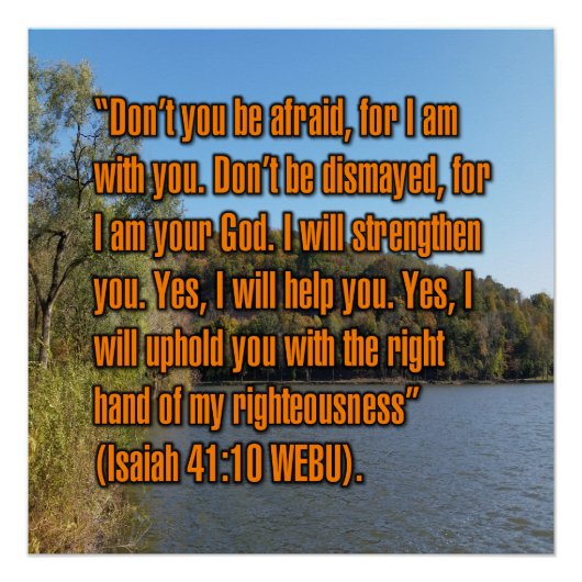 Jesaja 41:10 WEBU Poster (Vorderseite)
