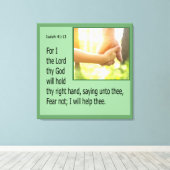 Jesaja 41:13 leinwanddruck (Insitu (Holzboden))