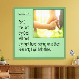 Jesaja 41:13 leinwanddruck