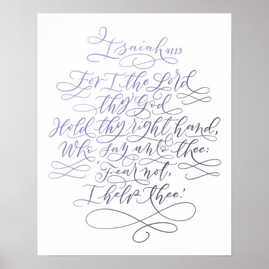 Jesaja 41:13 poster (Vorne)