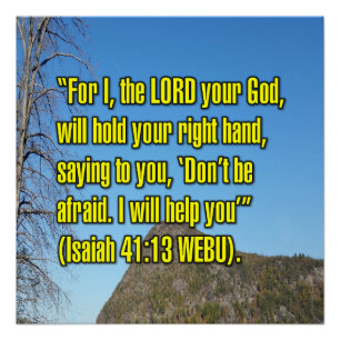 Jesaja 41:13 WEBU Poster