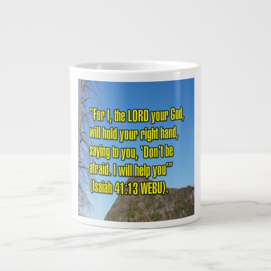 Jesaja 41:13 WEBU Tasse (Vorderseite)