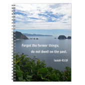 Jesaja 43:18 Vergiss das Erste; nicht... Notizblock (Vorderseite)