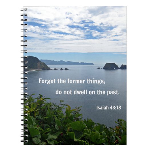 Jesaja 43:18 Vergiss das Erste; nicht... Notizblock (Vorderseite)