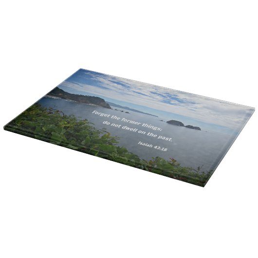 Jesaja 43:18 Vergiss das Erste; nicht... Schneidebrett (Ecke)