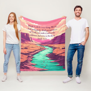 Jesaja 43:19 Schaffelldecke Fluss Wüste Fleecedecke