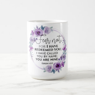Jesaja 43:1 Fürchte dich nicht, ich habe dich erlö Kaffeetasse