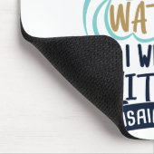 Jesaja-43:2, ALS SIE TIEFES WASSER DURCHLAUFEN Mousepad (Ecke)