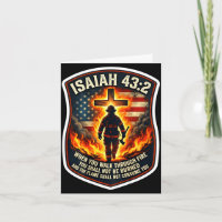 Jesaja 43 2 Feuerwehrmann Feuer Gebet Patriot Flag