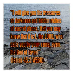 Jesaja 45:3 WEBU Poster