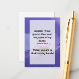 Jesaja 49:16 Siehe, ich habe dich auf dem Begleitkarte