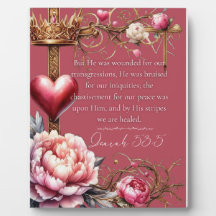 Jesaja 53:5 Bibelvers, Heilige Schrift, Rosa