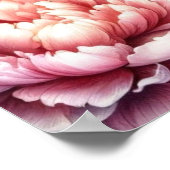 Jesaja 53:5 Heilige Schrift | Wasserfarbe Rosa Poster (Ecke)