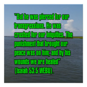 Jesaja 53:5 WEBU Poster