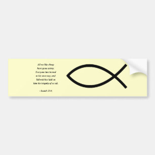 JESAJA-53:6 AUTOAUFKLEBER