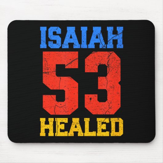 Jesaja 53 Geheiligt Christlich Inspirierend Mousepad (Vorne)