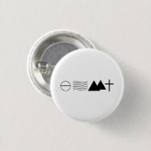 Jesaja-54:10 inspirierend Knopf Button (Vorne & Hinten)