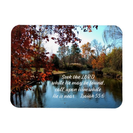 Jesaja 55:6 Seele den Herrn, während Er gefunden w Magnet (Horizontal)