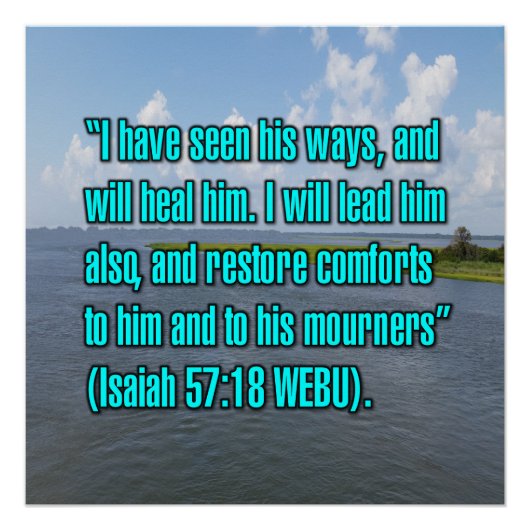 Jesaja 57:18 WEBU Poster (Vorderseite)
