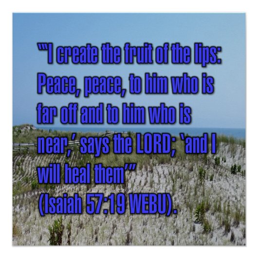 Jesaja 57:19 WEBU Poster (Vorderseite)