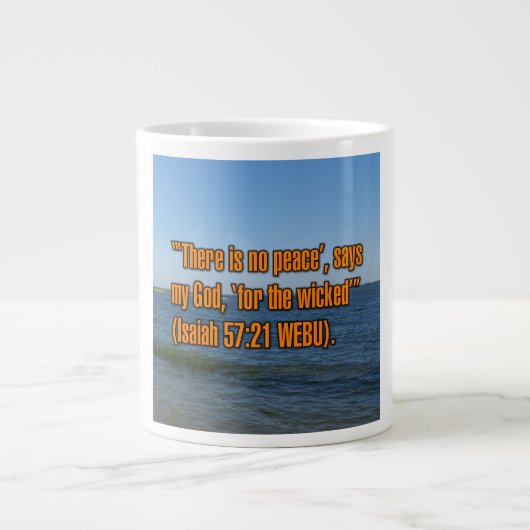 Jesaja 57:21 WEBU Tasse (Vorderseite)
