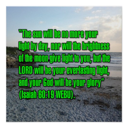 Jesaja 60:19 WEBU Poster (Vorderseite)
