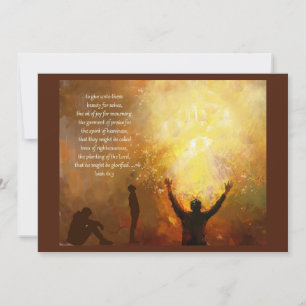 Jesaja 61:3 Schrift Christlich Inspirierend Karte