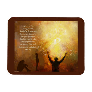 Jesaja 61:3 Schrift Christlich Inspirierend Magnet
