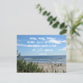 Jesaja 6:3 Heilig, heilig, heilig, heilig ist der  Postkarte (Stehend Vorderseite)