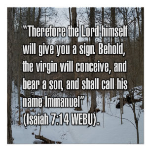 Jesaja 7:14 WEBU Poster