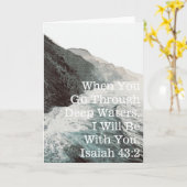 Jesaja-Ermutigung (freier Raum nach innen) Karte (Gelbe Blume)