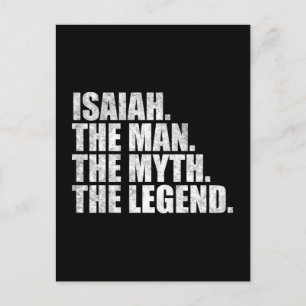 Jesaja Name, Jesaja Der Mann Der Mythos Die Legend Postkarte