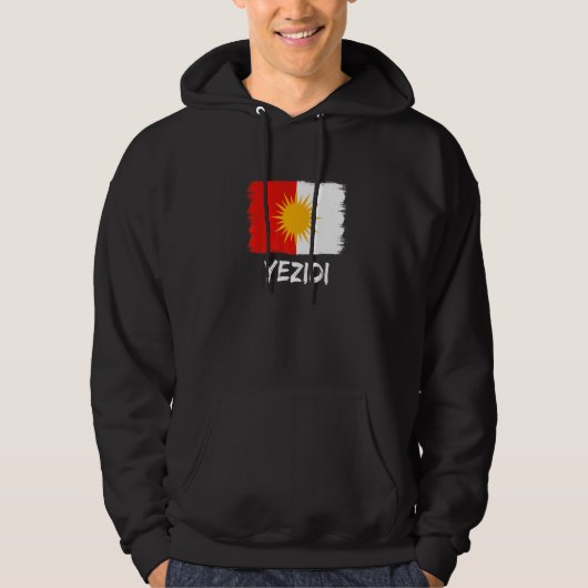 Jesidische Flagge Ezidi Hoodie (Vorderseite)