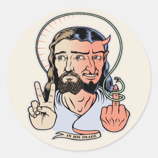 Jesifer Runder Aufkleber (Vorderseite)