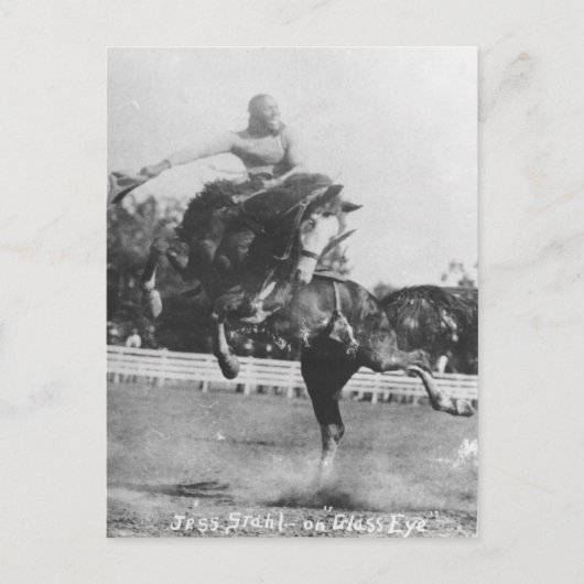 Jess Stahl auf Glas Auge. Postkarte (Vorderseite)