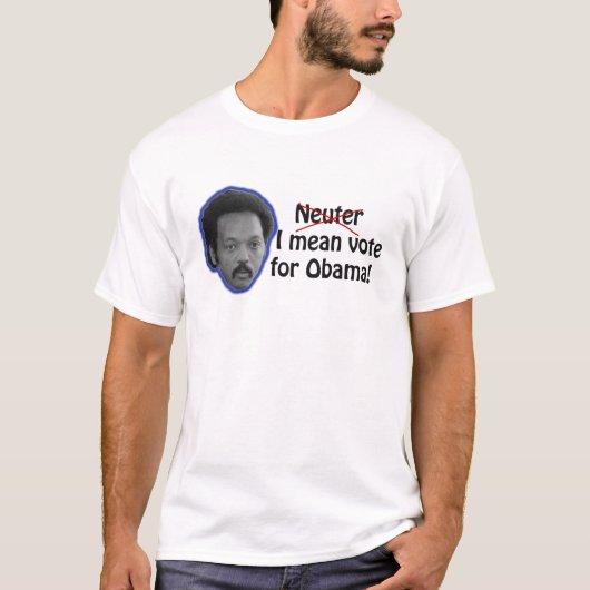 Jesse Jackson sächlicher Obama T-Shirt (Vorderseite)
