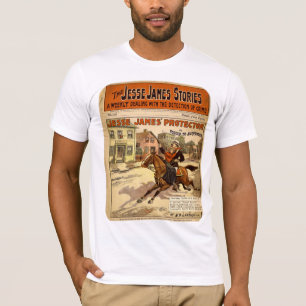 Jesse James geächtetes Bank-Räuber-Comic-Buch T-Shirt