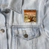 Jesse James Outlaw Bank Robber Comic Book Button (Beispiel)