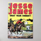 Jesse James Train Robbery Poster (Vorne)