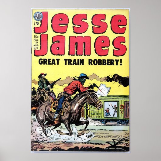Jesse James Train Robbery Poster (Vorne)